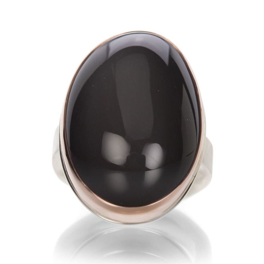 Rings Jamie Joseph | Oval Smooth Gray Moonstone Ring