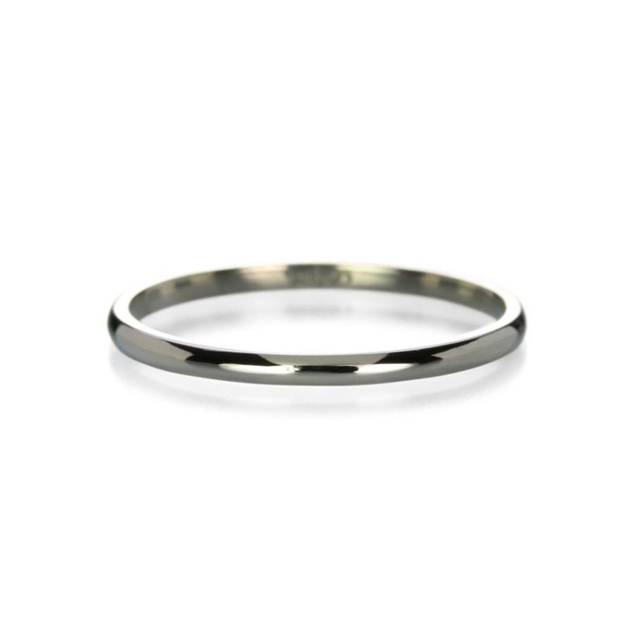 Rings Anne Sportun | White Gold Domed Band