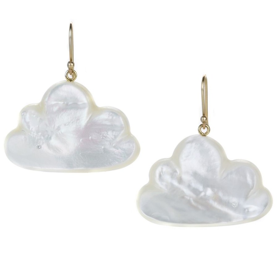 Earrings Annette Ferdinandsen | Mother Of Pearl Large Daydreamer Cloud Earrings