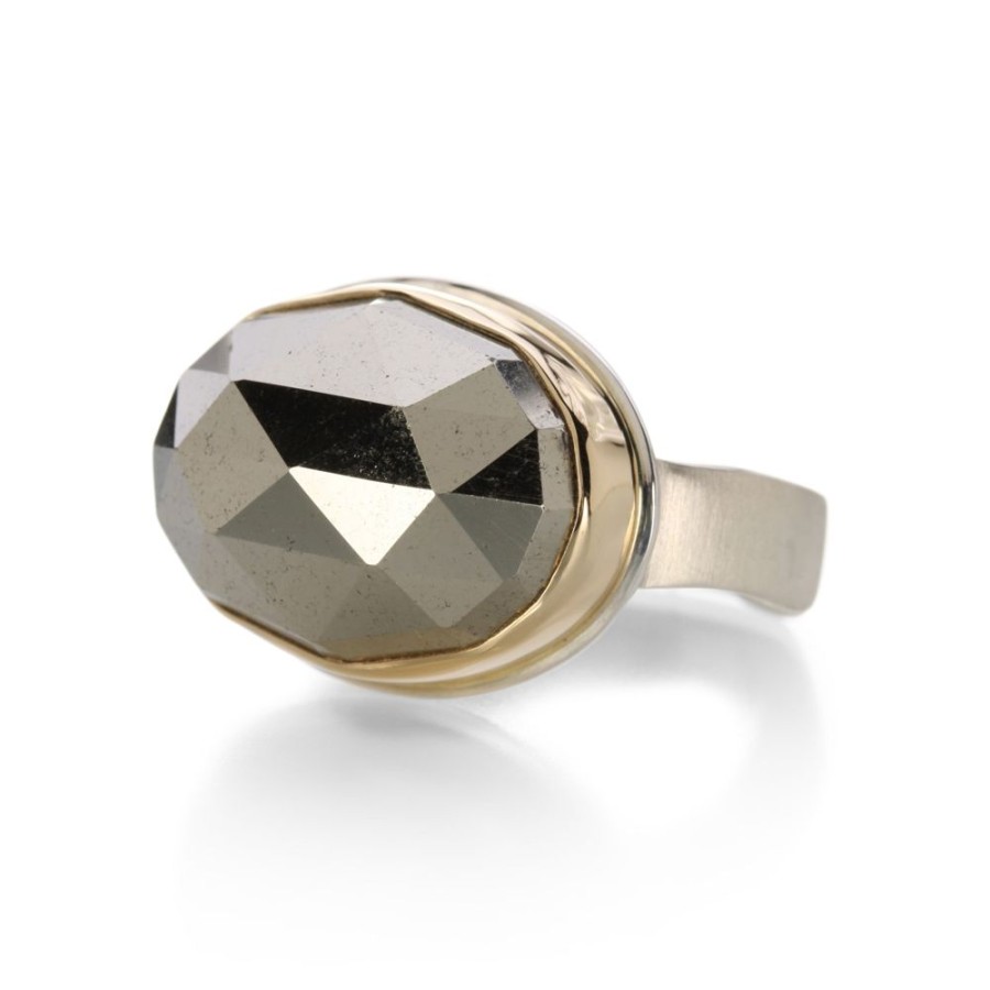 Rings Jamie Joseph | Rosecut Pyrite Ring