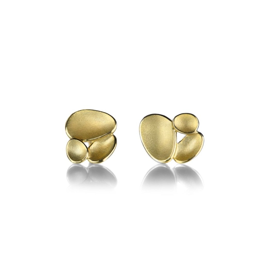 Earrings Barbara Heinrich | 18K Triple Shell Stud Earrings