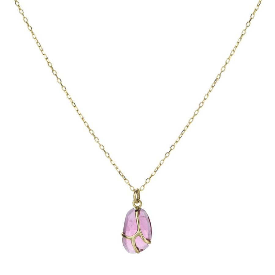 Necklaces Rachel Atherley | Pink Tourmaline Butterfly Pendant Necklace