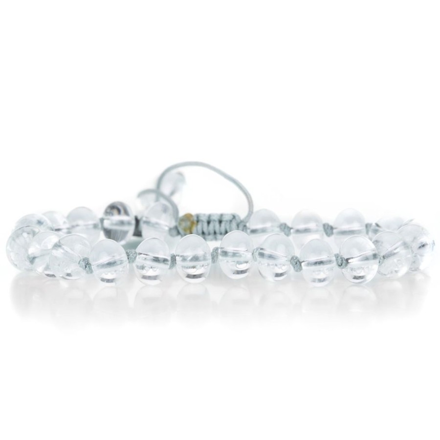 Bracelets Joseph Brooks | Smooth 8Mm Clear Quartz Bracelet