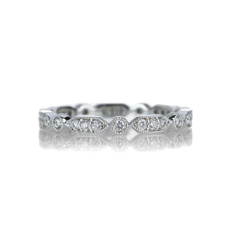 Rings Sethi Couture | White Diamond Mini Deco Band