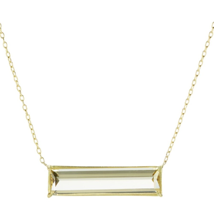 Necklaces Rosanne Pugliese | Citrine Bar Necklace