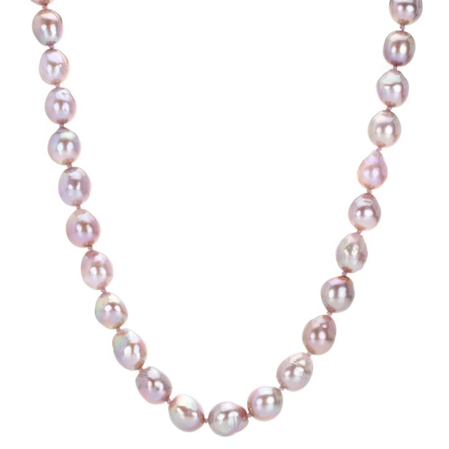 Necklaces Maria Beaulieu | Soft Purple Pink Freshwater Pearl Necklace