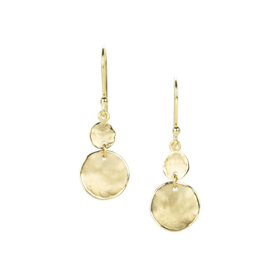 Earrings Anne Sportun | Double Hammered Disc Earrings