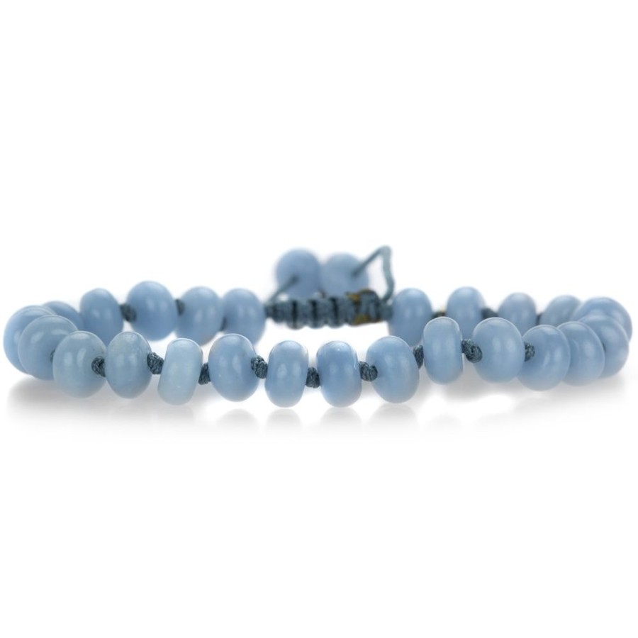 Bracelets Joseph Brooks | 8Mm Smooth Angelite Beaded Bracelet