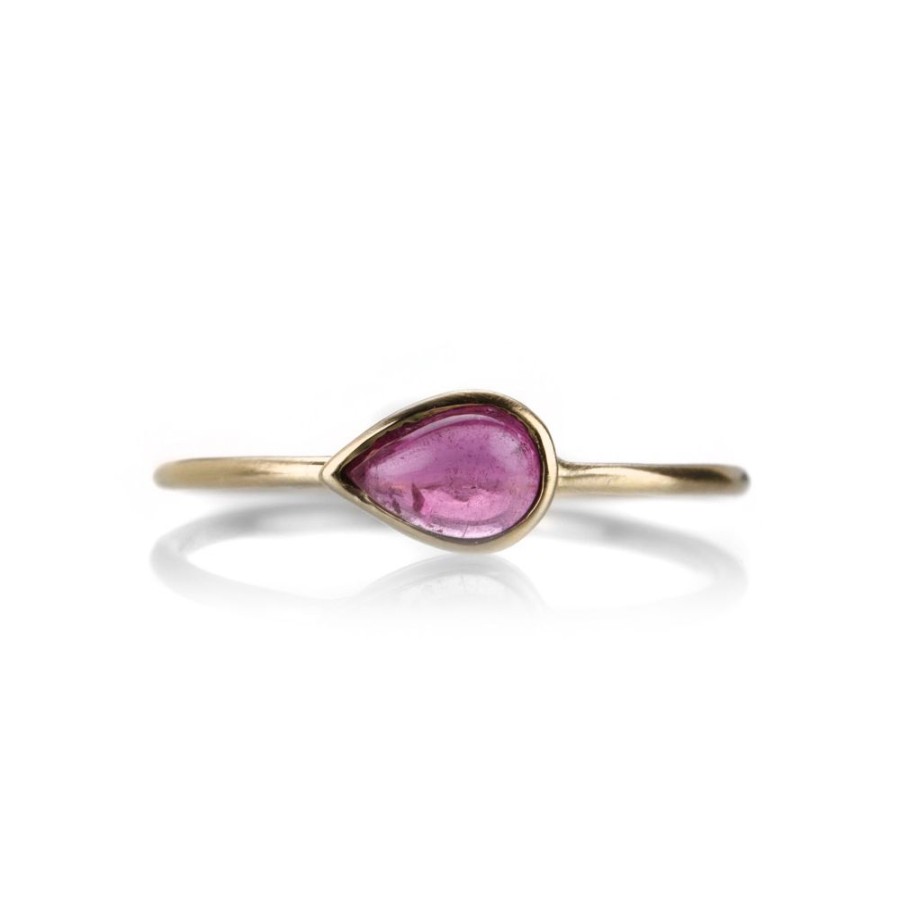 Rings Margaret Solow | Bezel Set Pink Tourmaline Ring