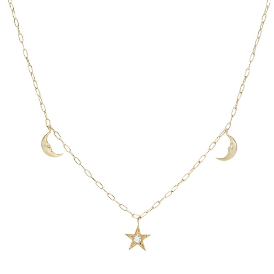 Necklaces Anthony Lent | Celestial Charm Necklace