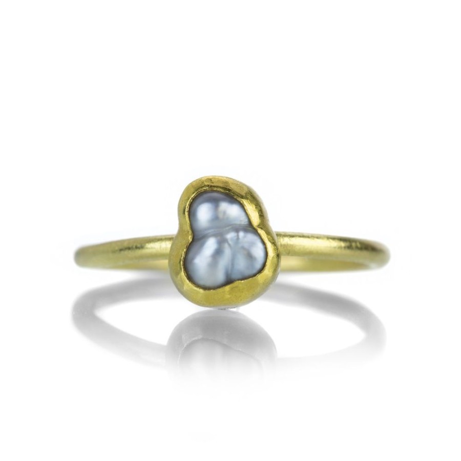 Rings Petra Class | Gray Keshi Pearl Ring