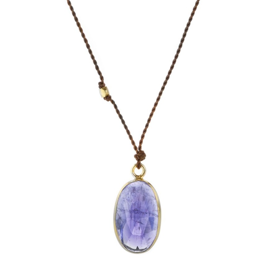 Necklaces Margaret Solow | Faceted Oval Tanzanite Necklace