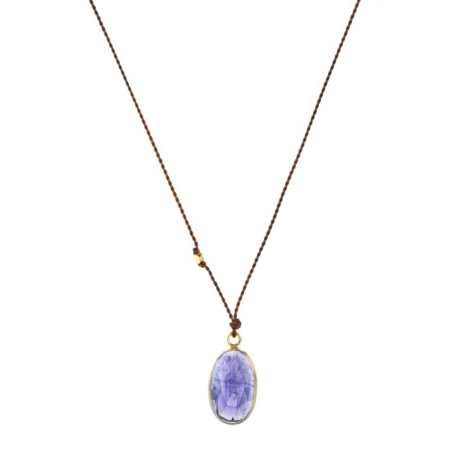 Necklaces Margaret Solow | Faceted Oval Tanzanite Necklace