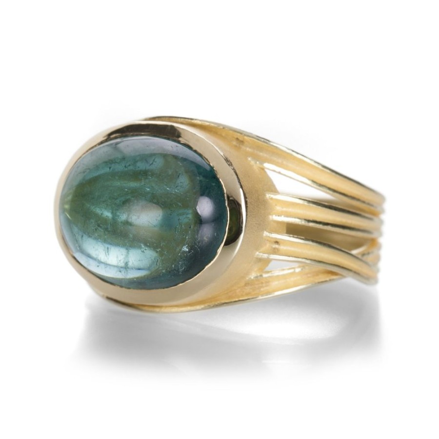 Rings Barbara Heinrich | Blue Green Tourmaline Wrap Ring