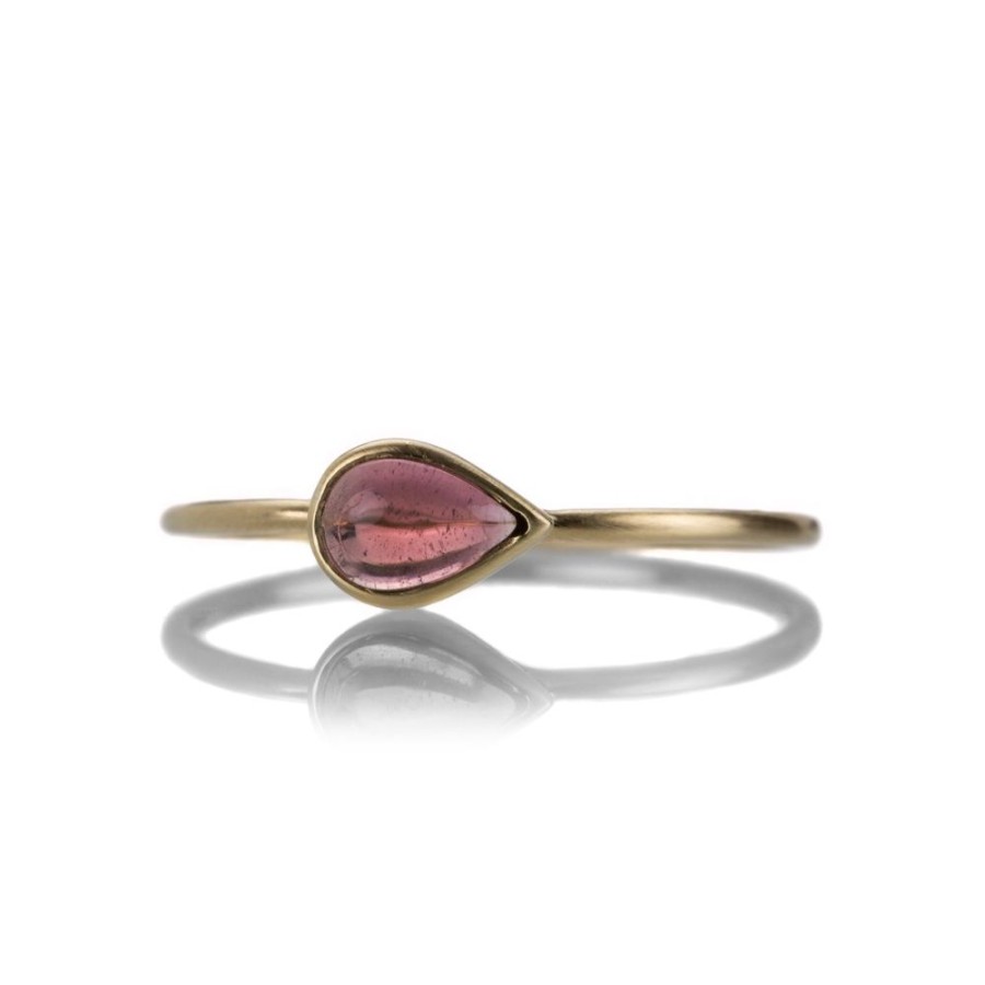 Rings Margaret Solow | 14K Pink Tourmaline Cabochon Ring