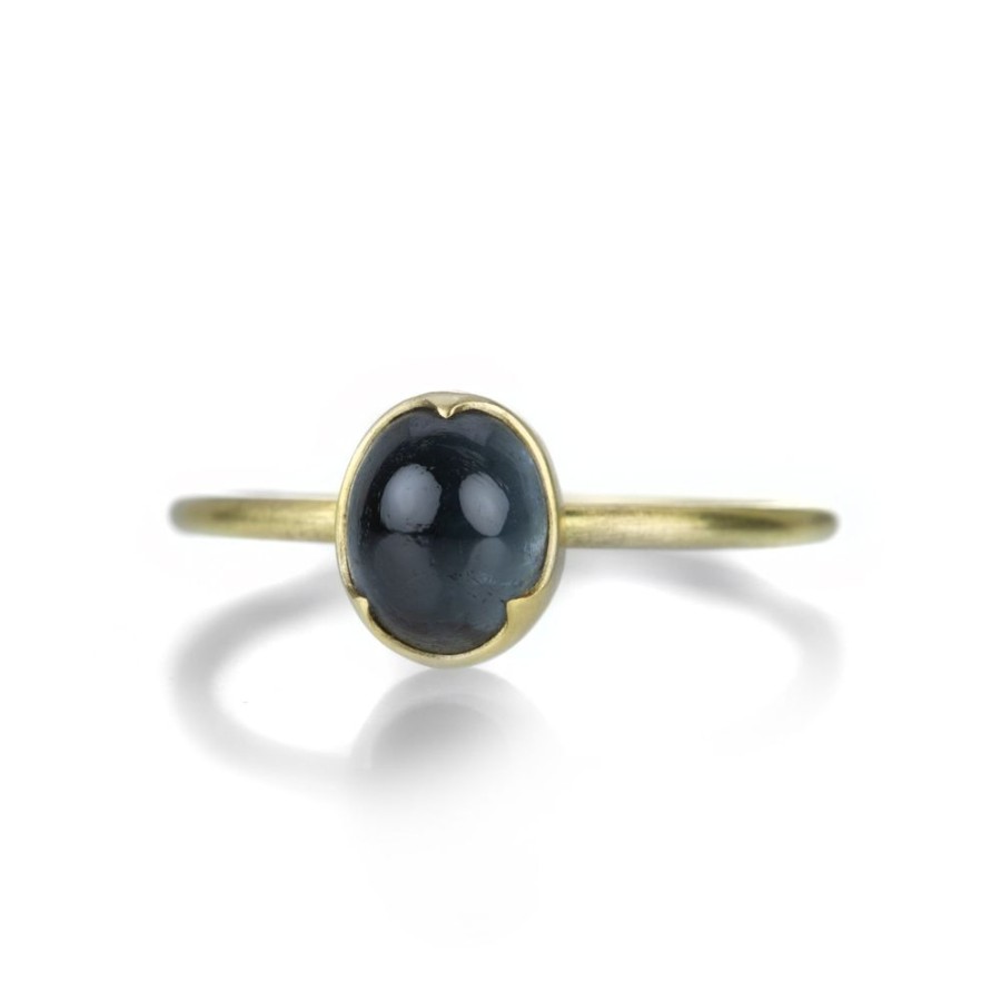 Rings Gabriella Kiss | Oval Cabochon Blue Sapphire Ring