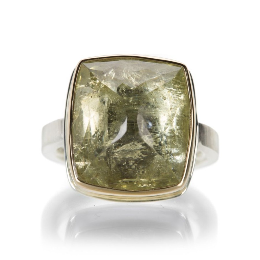 Rings Jamie Joseph | Rectangular Yellow Beryl Ring