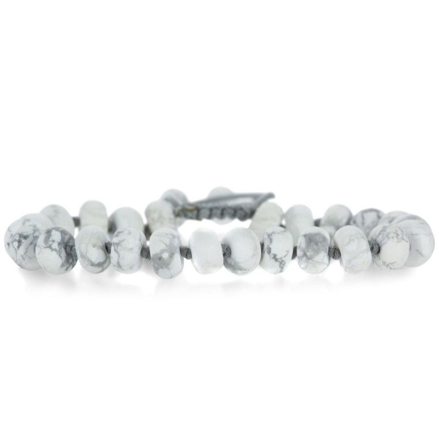 Bracelets Joseph Brooks | Smooth 8Mm Howlite Beaded Bracelet