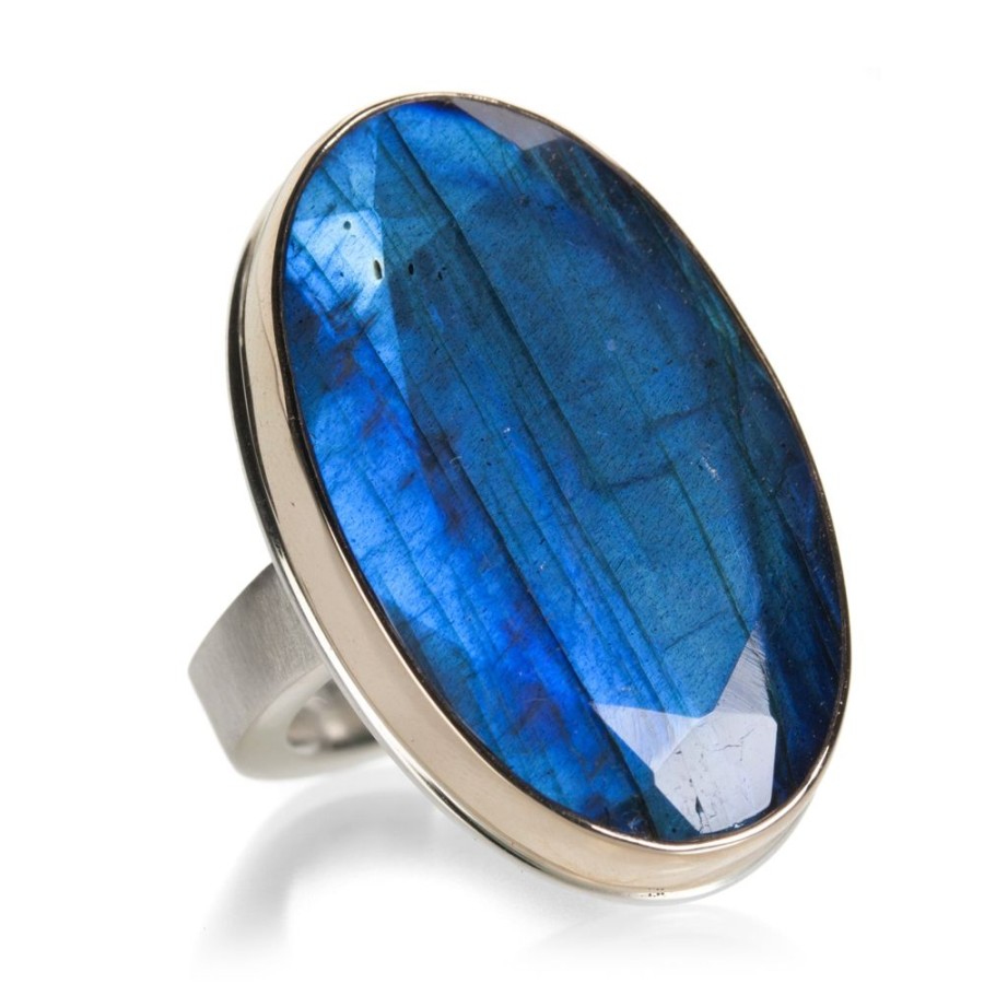 Rings Jamie Joseph | Oval Vertical Labradorite Ring