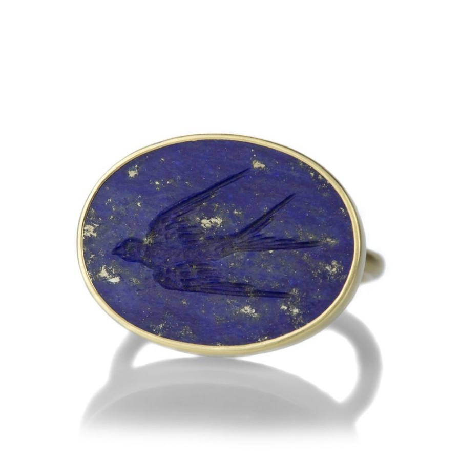 Rings Gabriella Kiss | Swallow Intaglio Lapis Ring