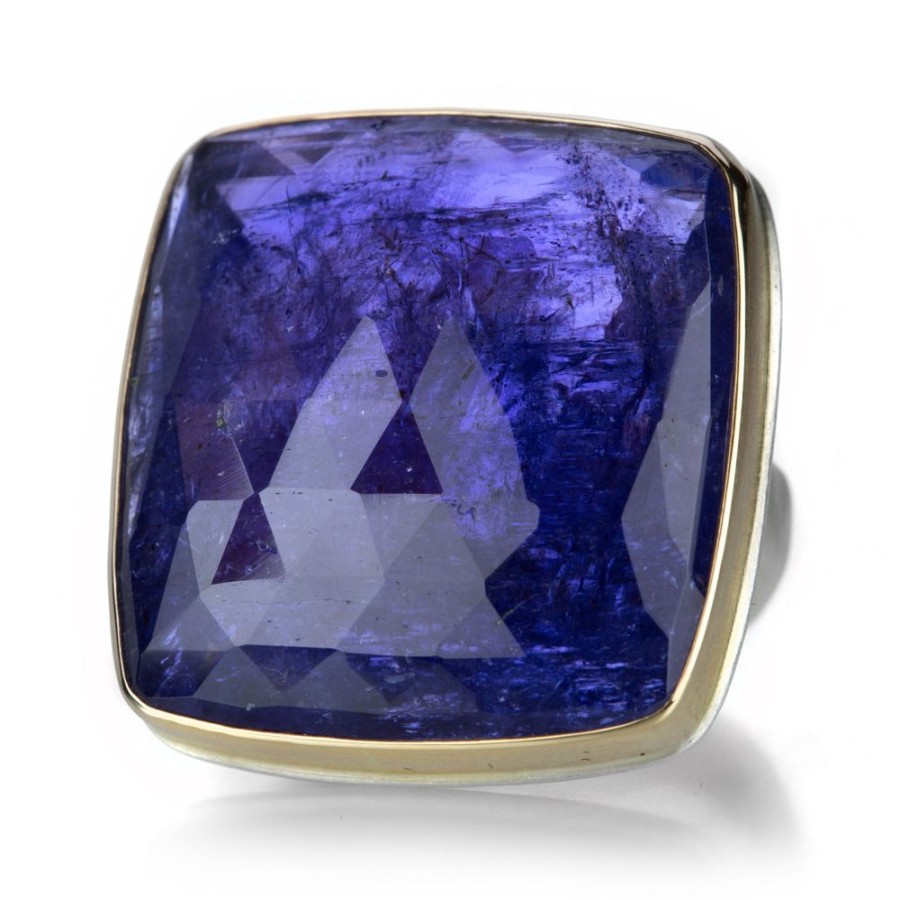 Rings Jamie Joseph | Large Square Rose Cut Tanzanite Ring