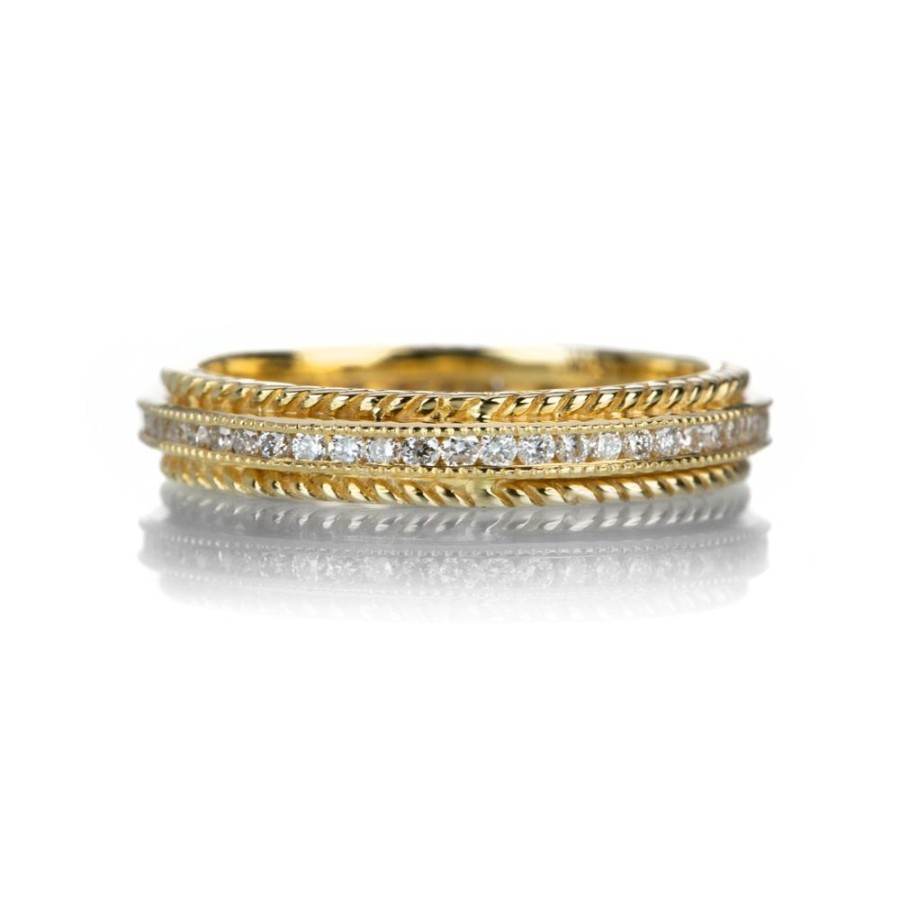 Rings Sethi Couture | White Diamond Oliva Band