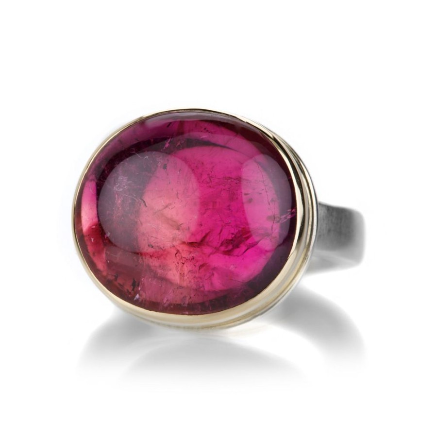 Rings Jamie Joseph | Smooth Oval Pink Tourmaline Ring