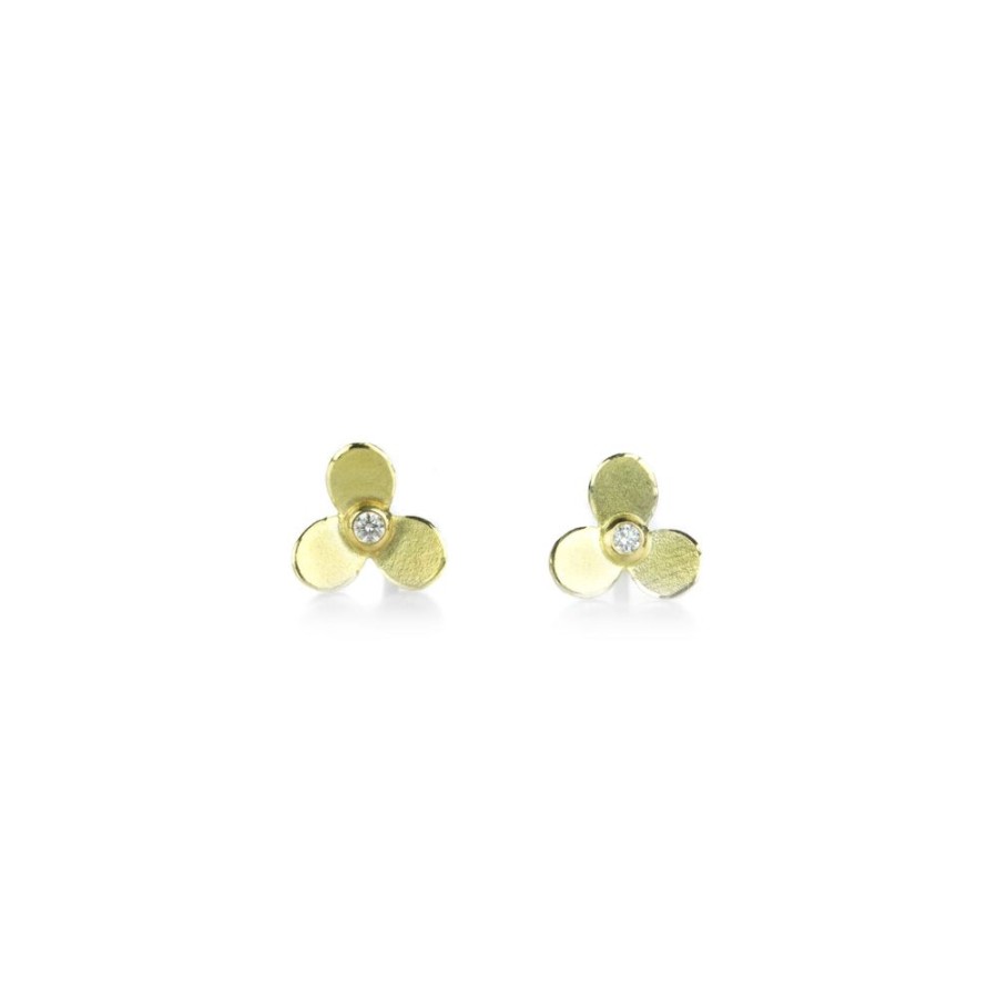 Earrings Barbara Heinrich | Diamond Trillium Stud Earrings