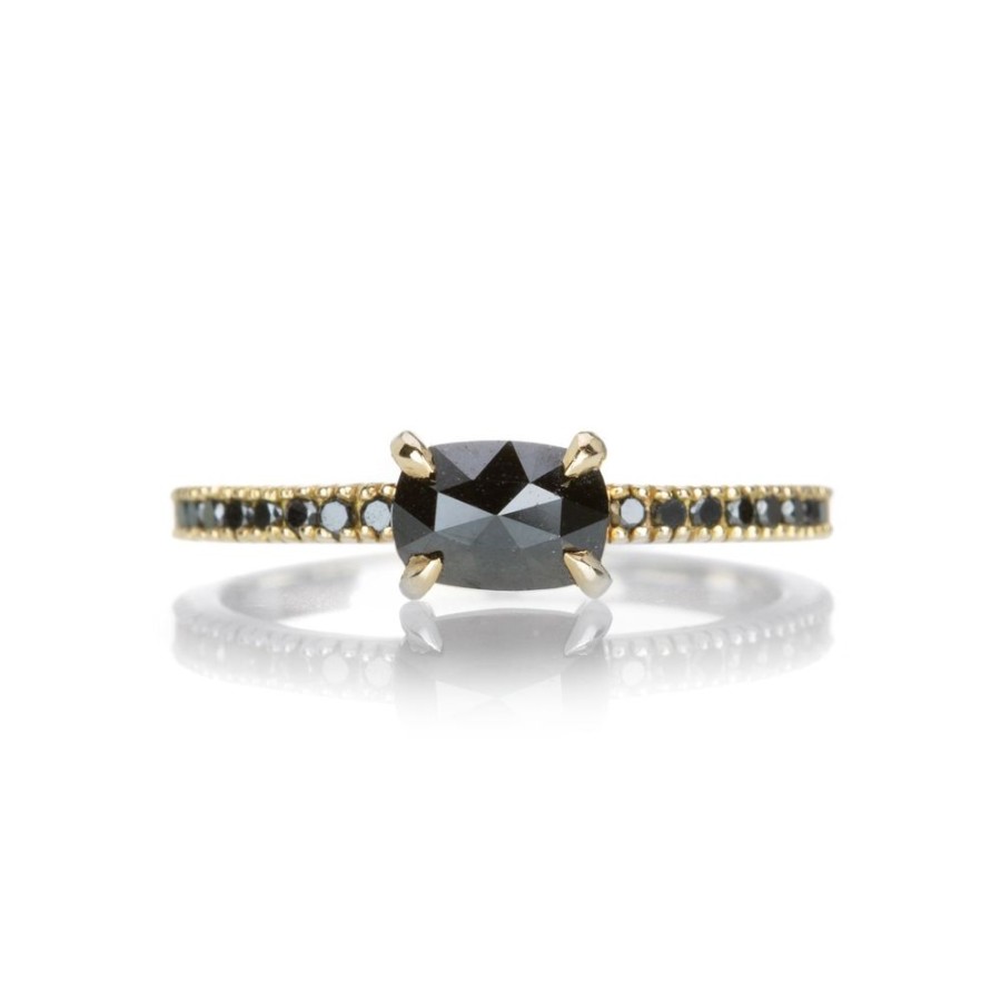 Rings Sethi Couture | Black Diamond Ring