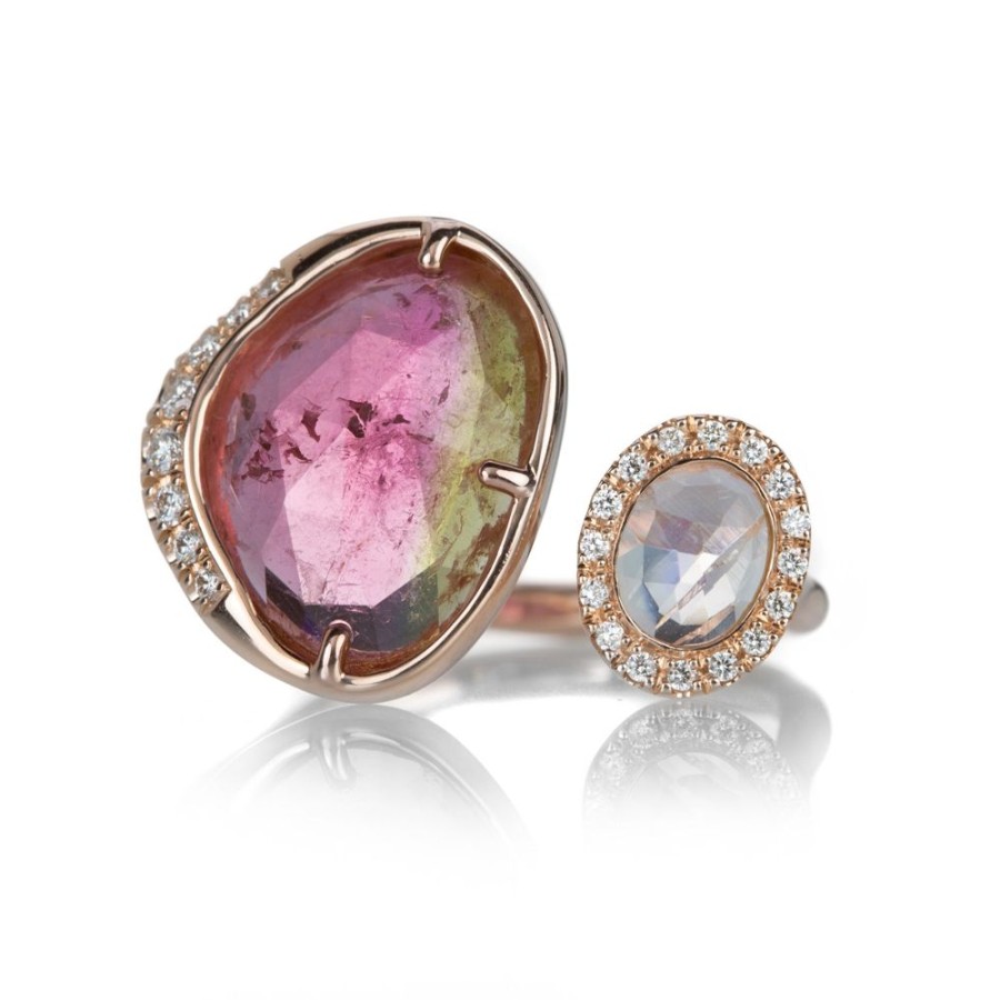 Rings Sirciam | Tourmaline & Moonstone Galaxy Ring