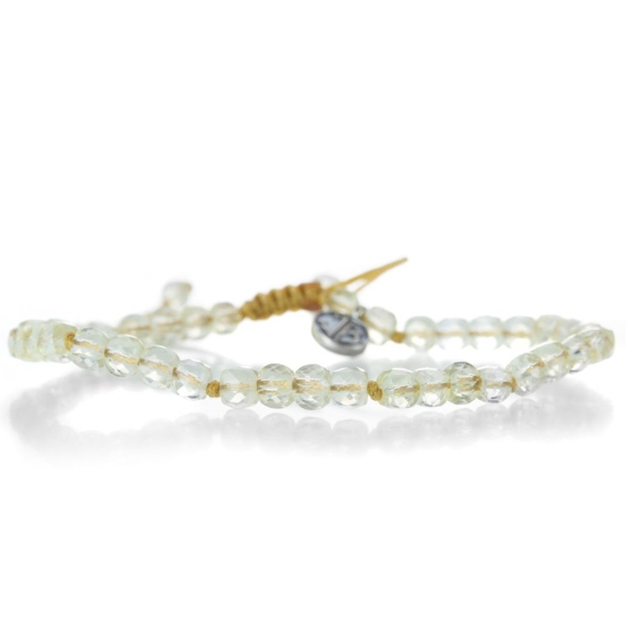 Bracelets Joseph Brooks | 4Mm Faceted Citrine Cube Bracelet