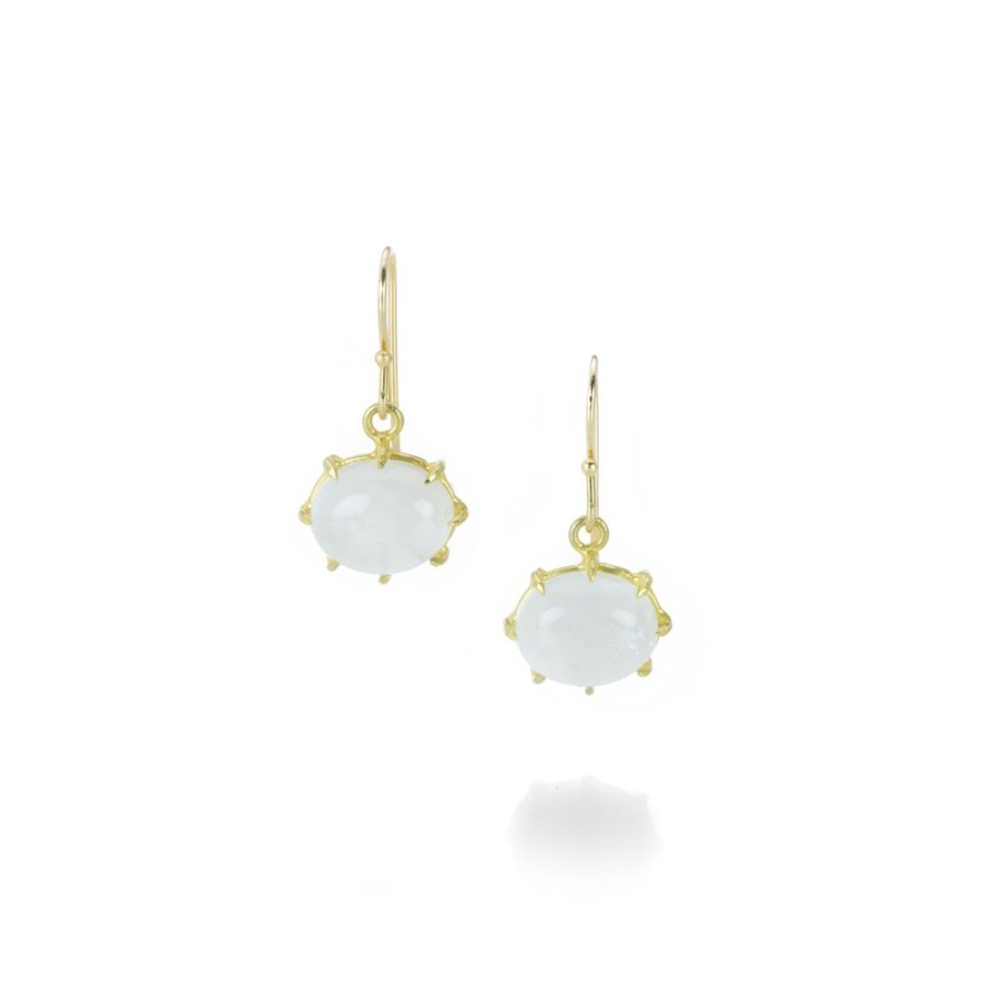 Earrings Rosanne Pugliese | Oval Moonstone Earrings