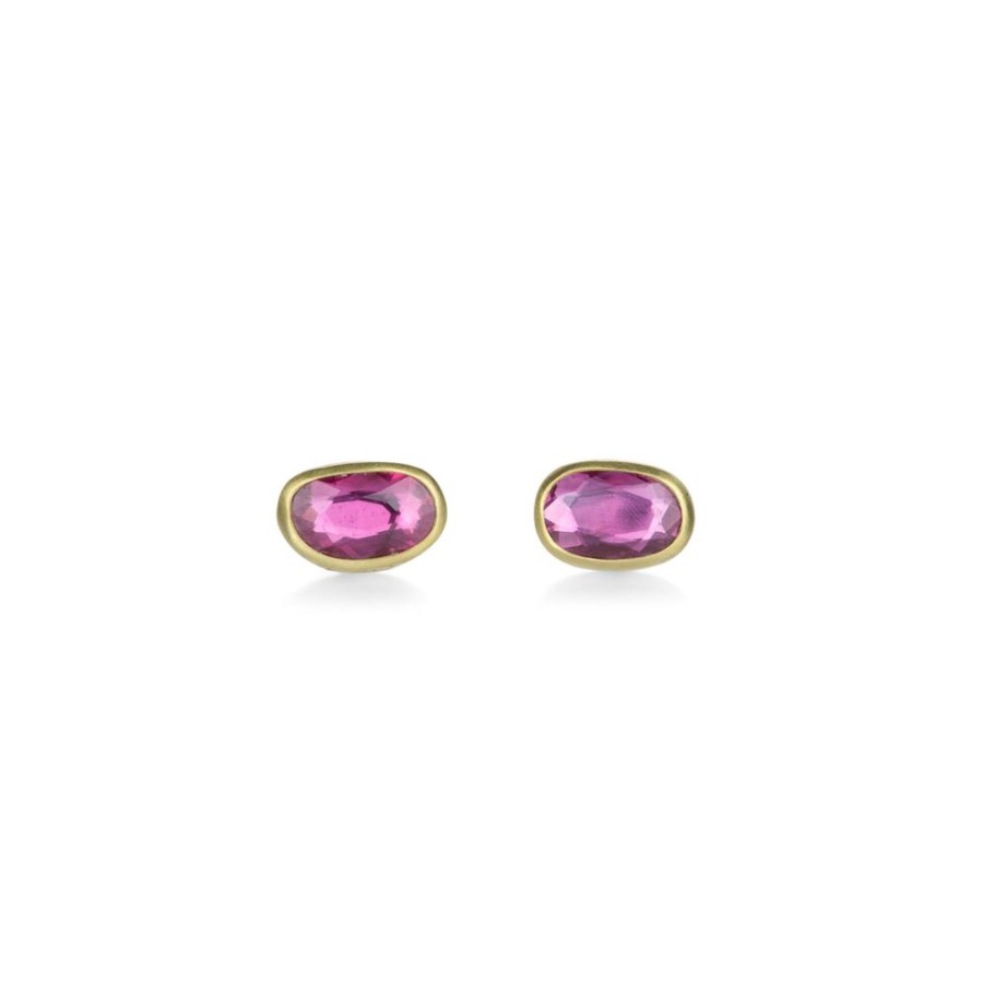 Earrings Lola Brooks | Ruby Sequin Pebble Studs