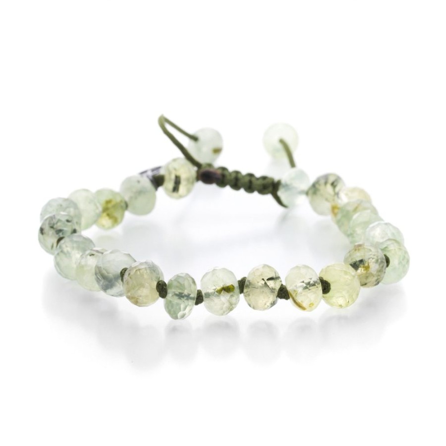 Bracelets Joseph Brooks | 8Mm Faceted Prehnite Bracelet