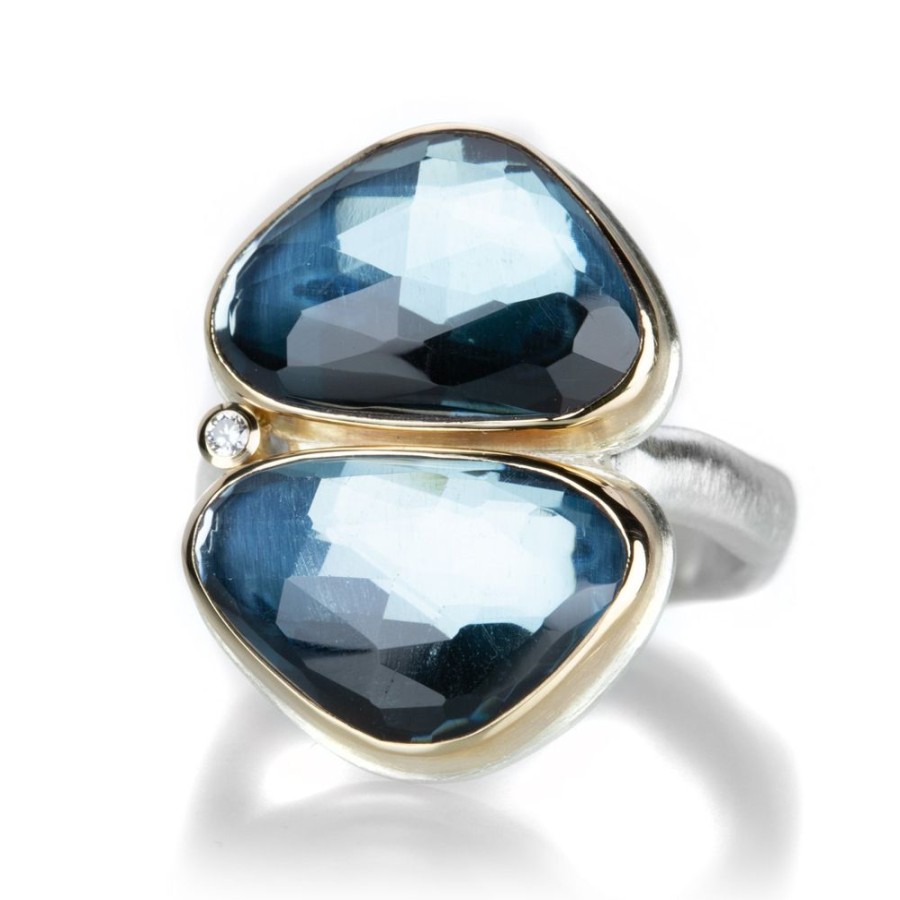 Rings Jamie Joseph | Double London Blue Topaz Ring