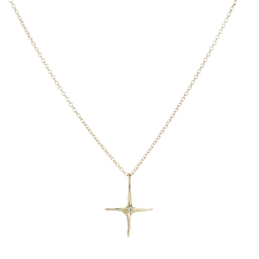 Necklaces Robin Haley | Handmade Cross Pendant Necklace