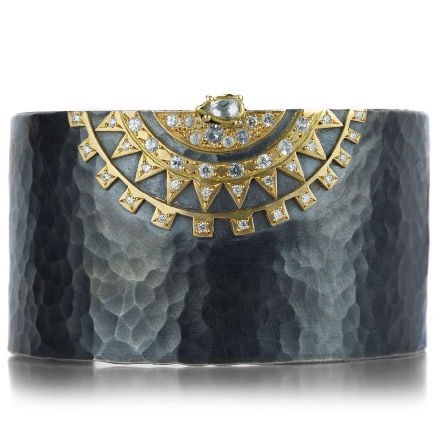 Bracelets Annie Fensterstock | Mixed Metal Aztec Cuff