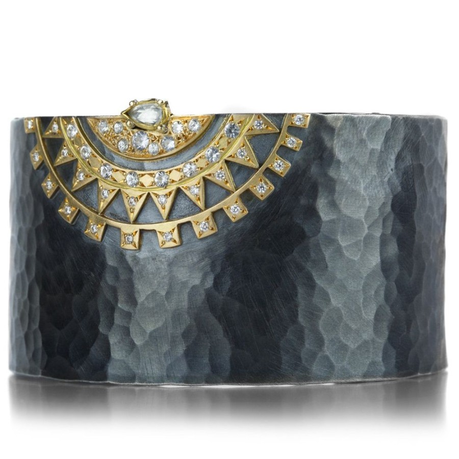 Bracelets Annie Fensterstock | Mixed Metal Aztec Cuff