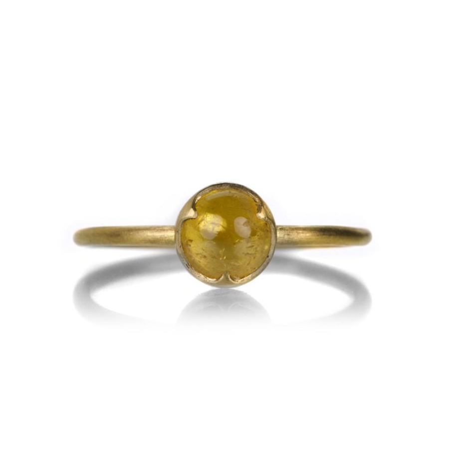 Rings Gabriella Kiss | 18K Round Yellow Sapphire Ring