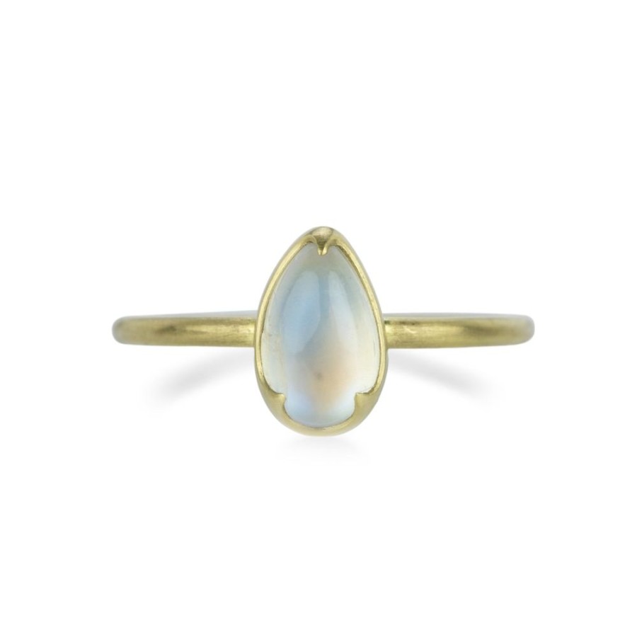 Rings Gabriella Kiss | 18K Pear Shaped Moonstone Ring