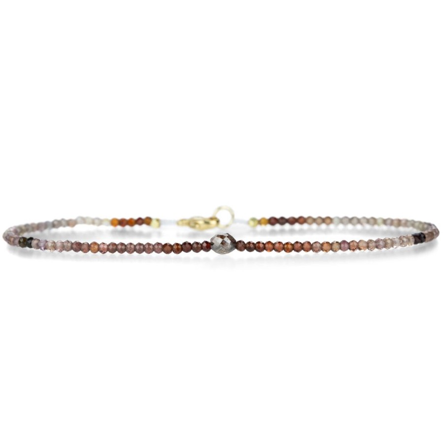 Bracelets Margaret Solow | Faceted Multicolored Sapphire And Diamond Bracelet