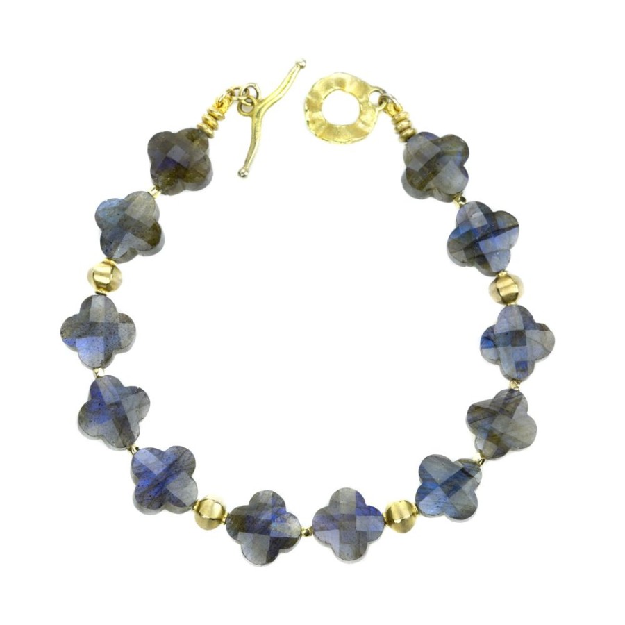 Bracelets Barbara Heinrich | Clover Labradorite Bracelet