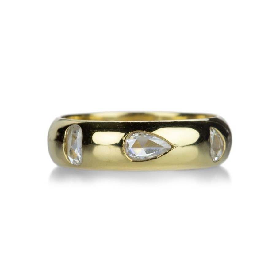 Rings Diana Mitchell | Mixed Rose Cut Diamond Eternity Gypsy Band