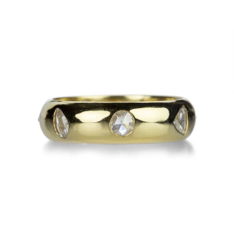 Rings Diana Mitchell | Mixed Rose Cut Diamond Eternity Gypsy Band