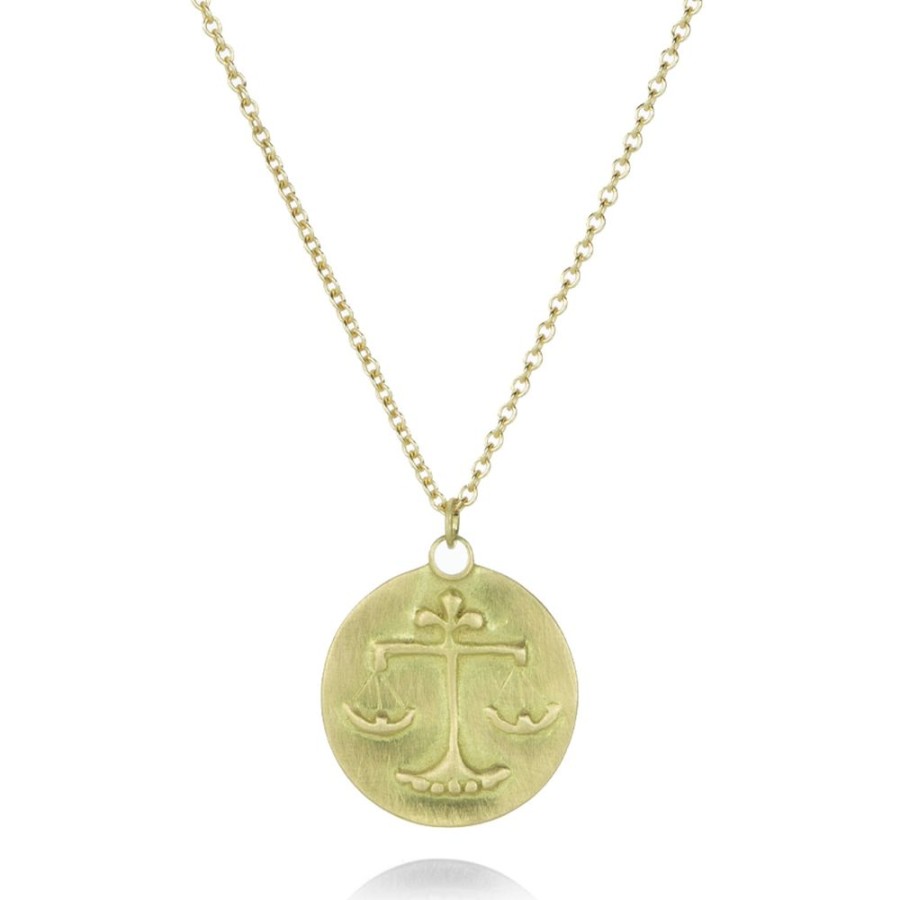 Necklaces Marian Maurer | Libra Medal Pendant Necklace