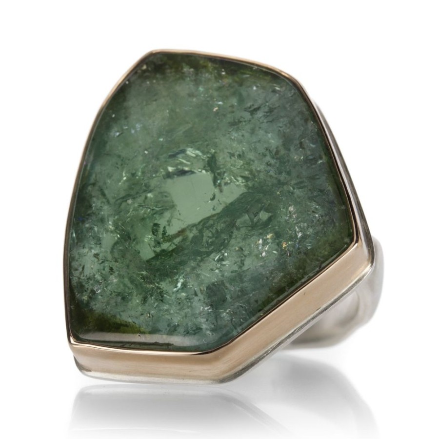 Rings Jamie Joseph | Green Tourmaline Slice Ring