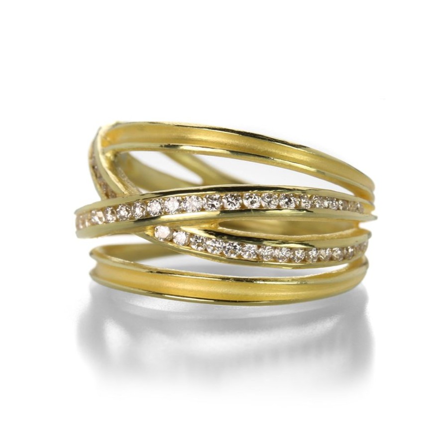 Rings Barbara Heinrich | 4 Wrap Band With Channel Set Diamonds