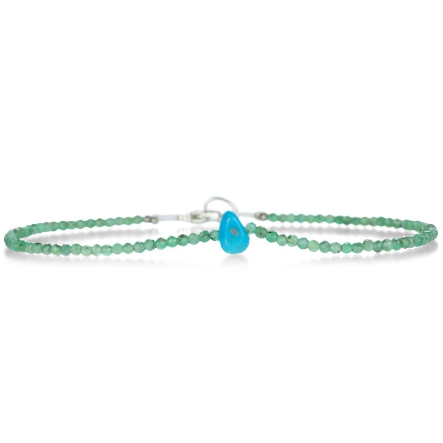 Bracelets Margaret Solow | Emerald And Turquoise Beaded Bracelet