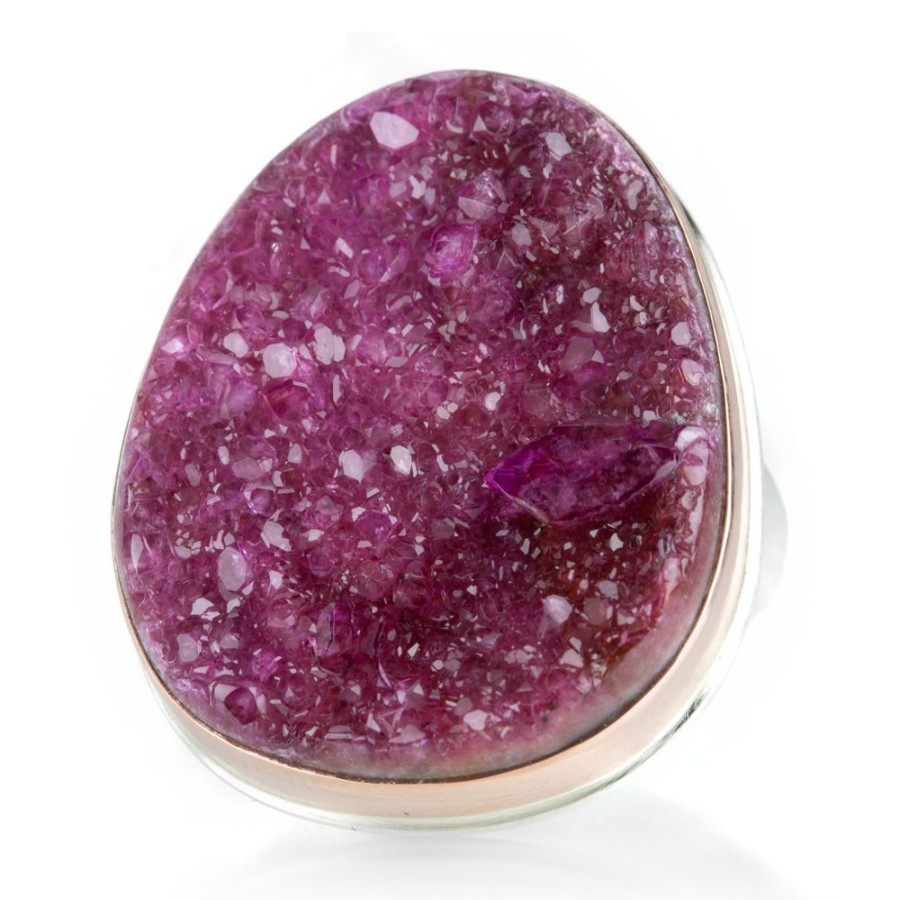 Rings Jamie Joseph | Deep Pink Drusy Ring