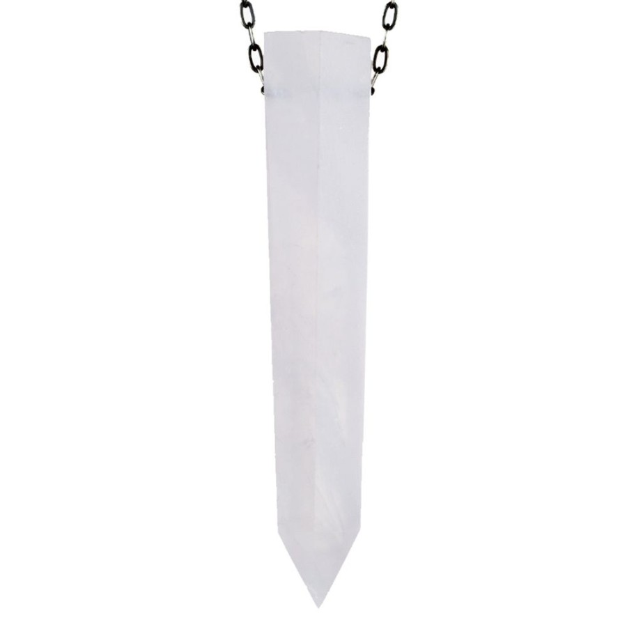 Necklaces Joseph Brooks | 68Mm Rose Quartz Crystal Pendant Necklace